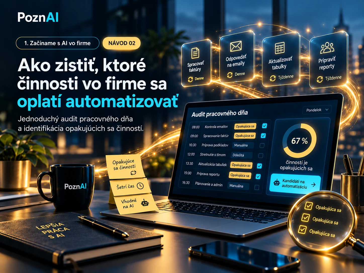 Ako zistiť, ktoré činnosti vo firme sa oplatí automatizovať pomocou AI