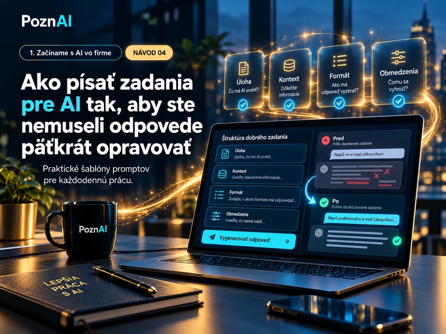 Ako písať zadania pre AI tak, aby ste nemuseli odpovede päťkrát opravovať