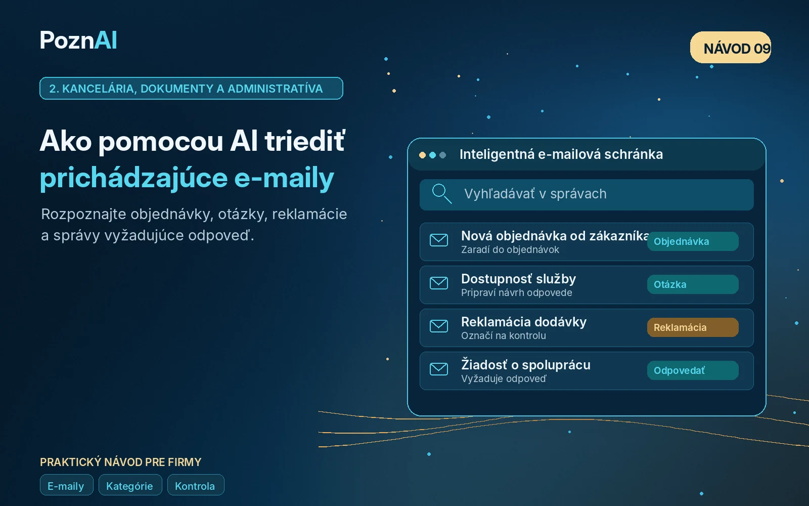 Ako pomocou AI automaticky triediť prichádzajúce firemné e-maily