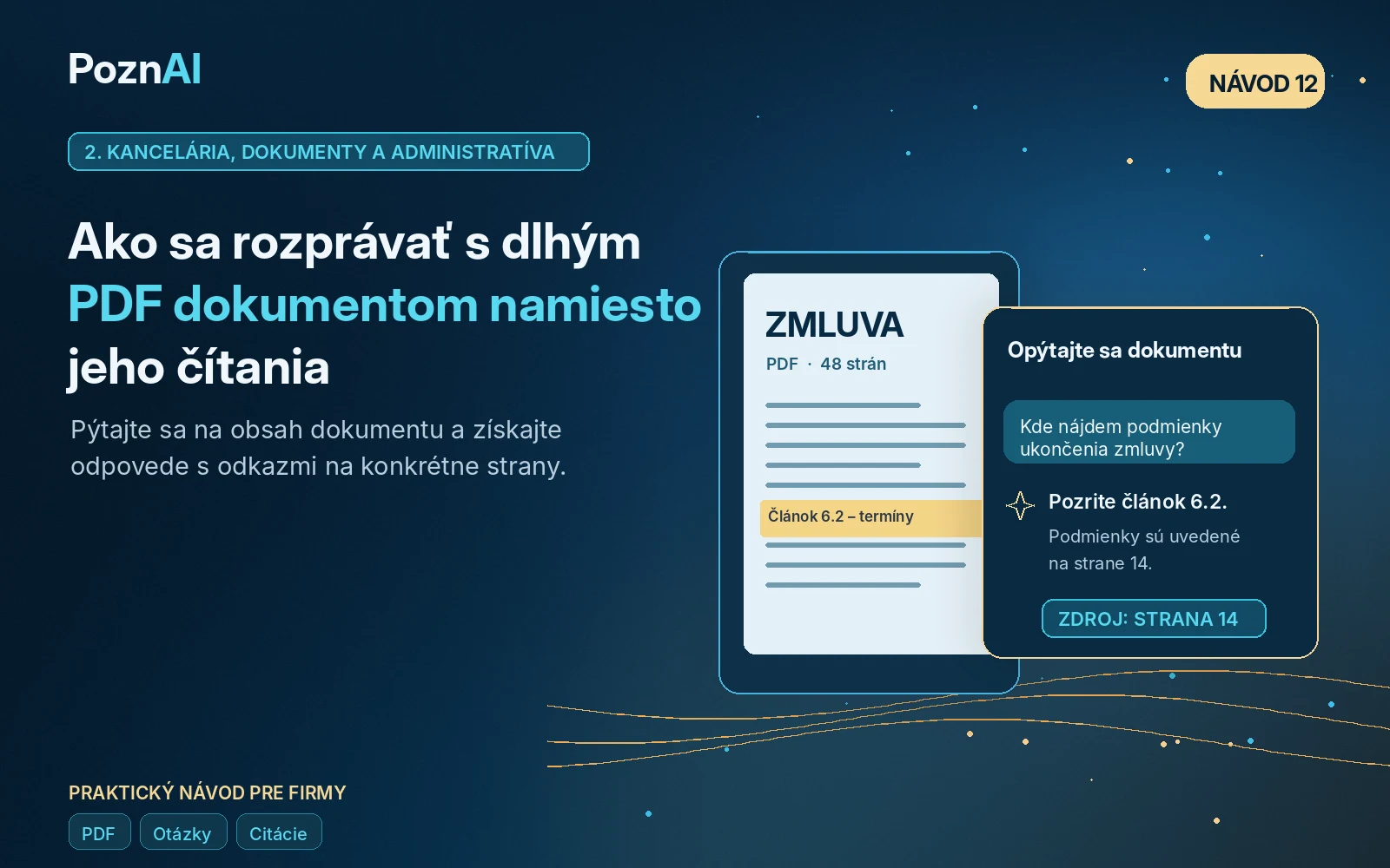 Ako pomocou AI pracovať s dlhými PDF dokumentmi bez toho, aby ste ich museli celé čítať