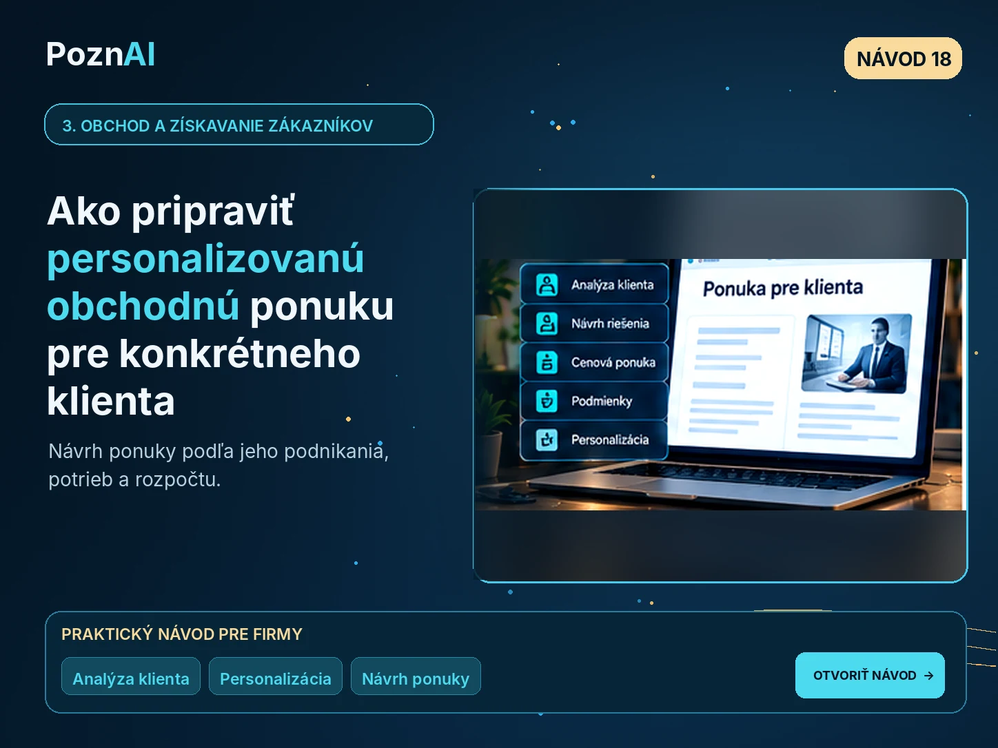 Ako pomocou AI vytvárať personalizované obchodné ponuky