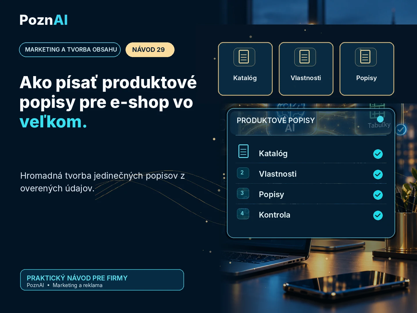 Produktové popisy pre e-shop a katalóg pomocou AI
