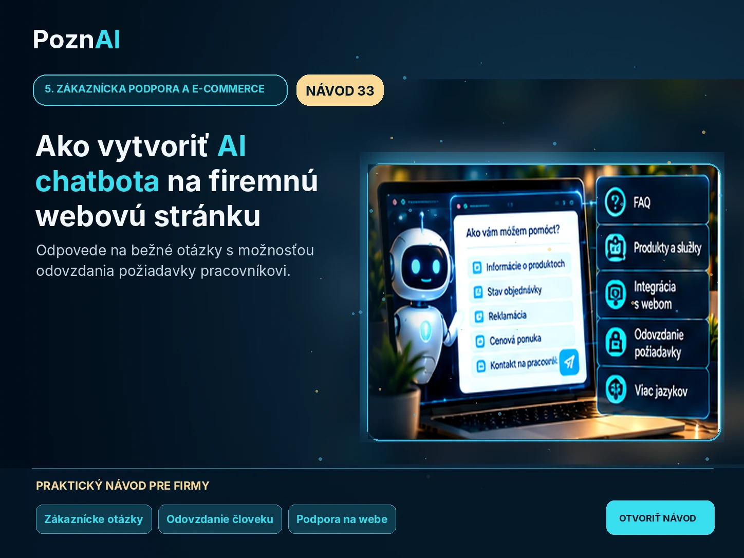 Ako pomocou AI automaticky odpovedať na opakujúce sa otázky zákazníkov