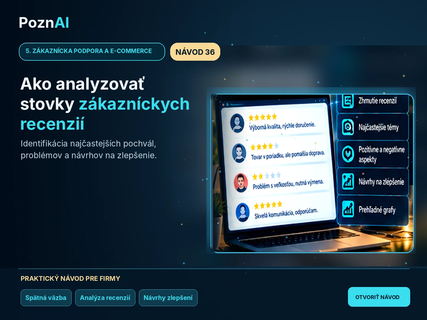Ako pomocou AI analyzovať zákaznícke recenzie, sťažnosti a spätnú väzbu