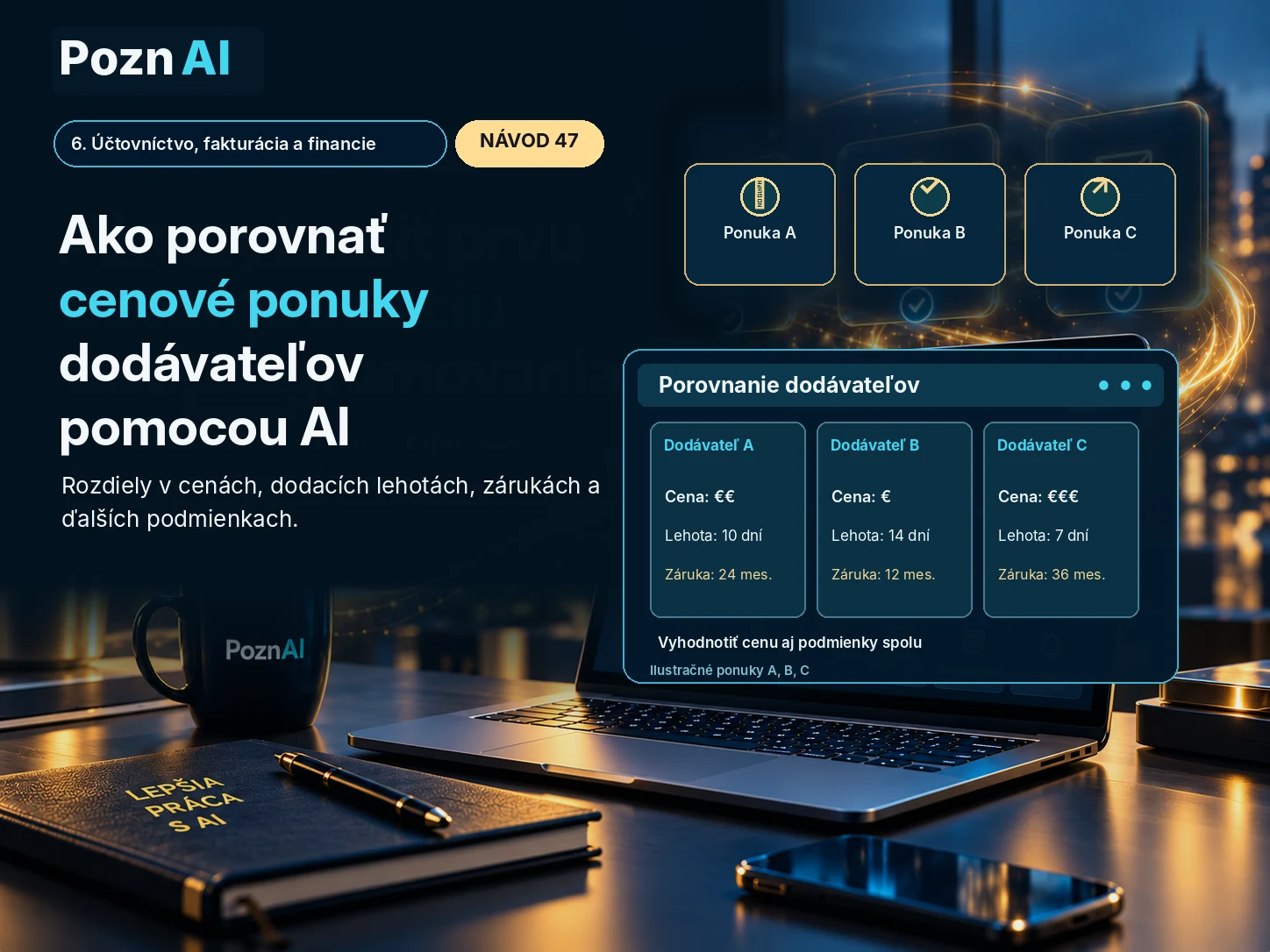 Ako porovnať cenové ponuky dodávateľov pomocou AI