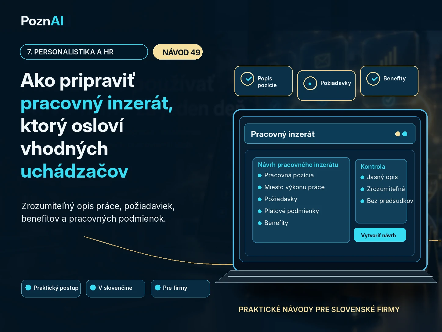 Ako pripraviť pracovný inzerát, ktorý osloví vhodných uchádzačov