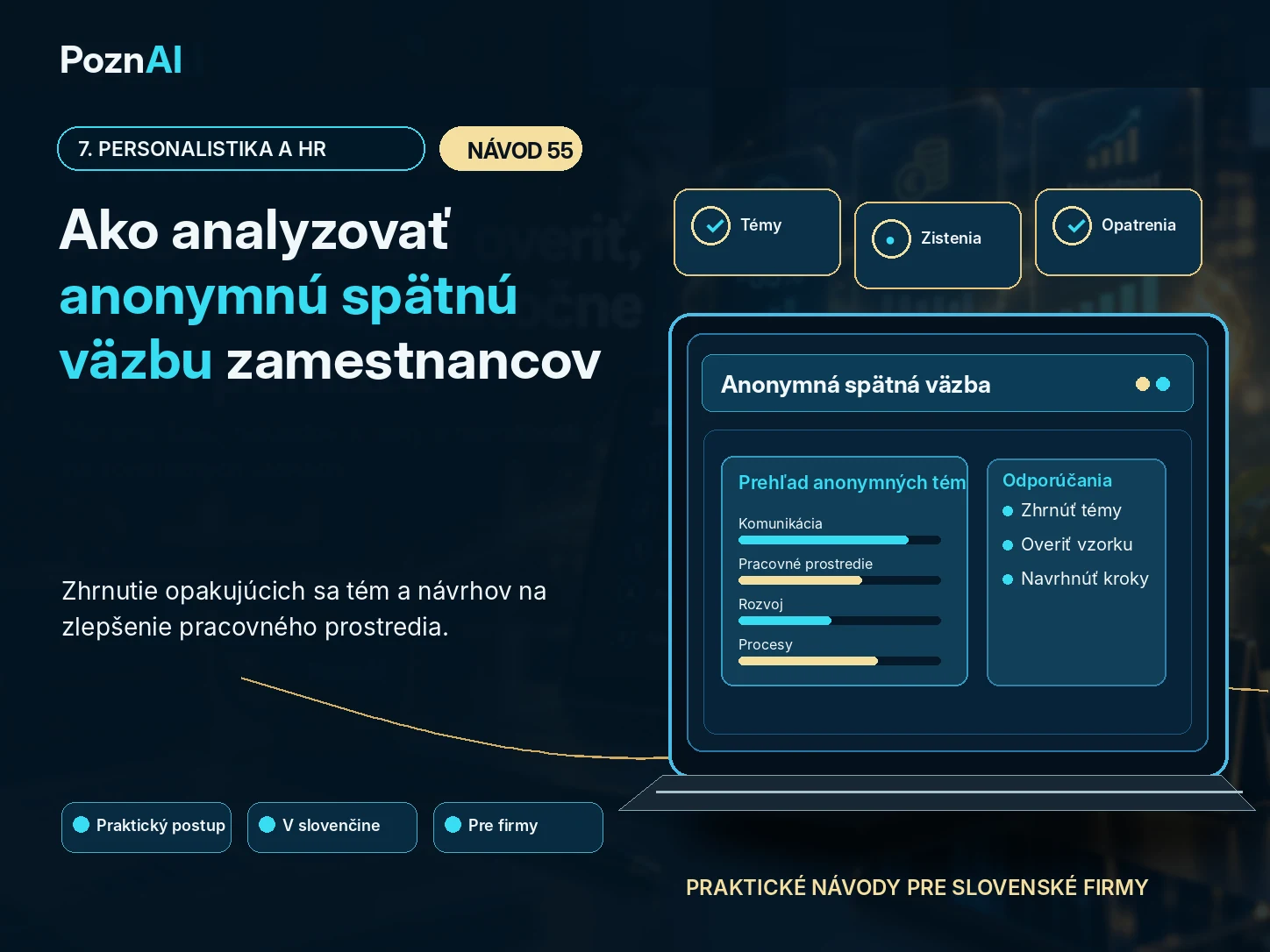 Ako analyzovať anonymnú spätnú väzbu zamestnancov pomocou AI