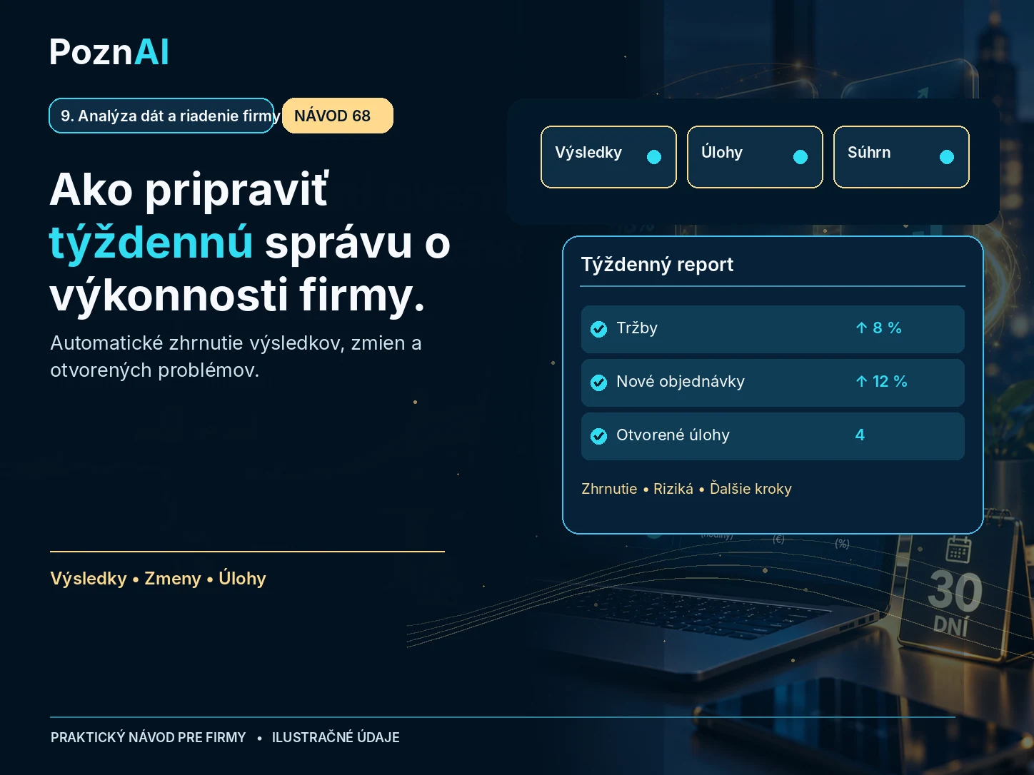 Ako vytvoriť automatický týždenný manažérsky report pomocou AI