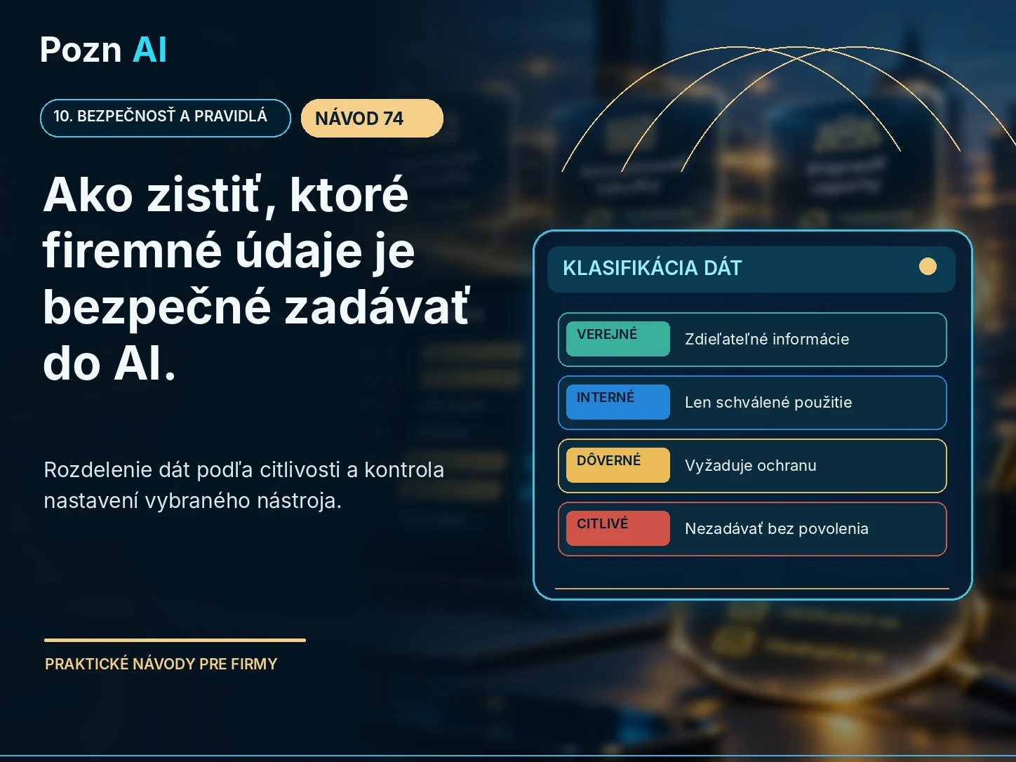 Ako zistiť, ktoré firemné údaje je bezpečné zadávať do AI