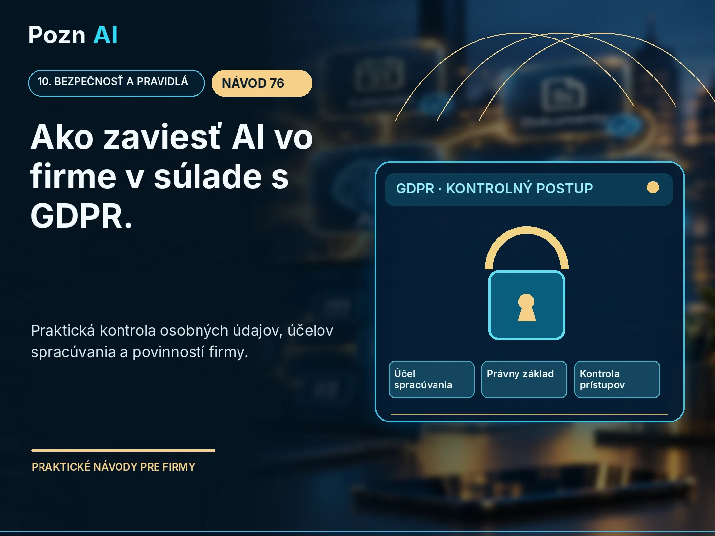 Ako zaviesť AI vo firme v súlade s GDPR