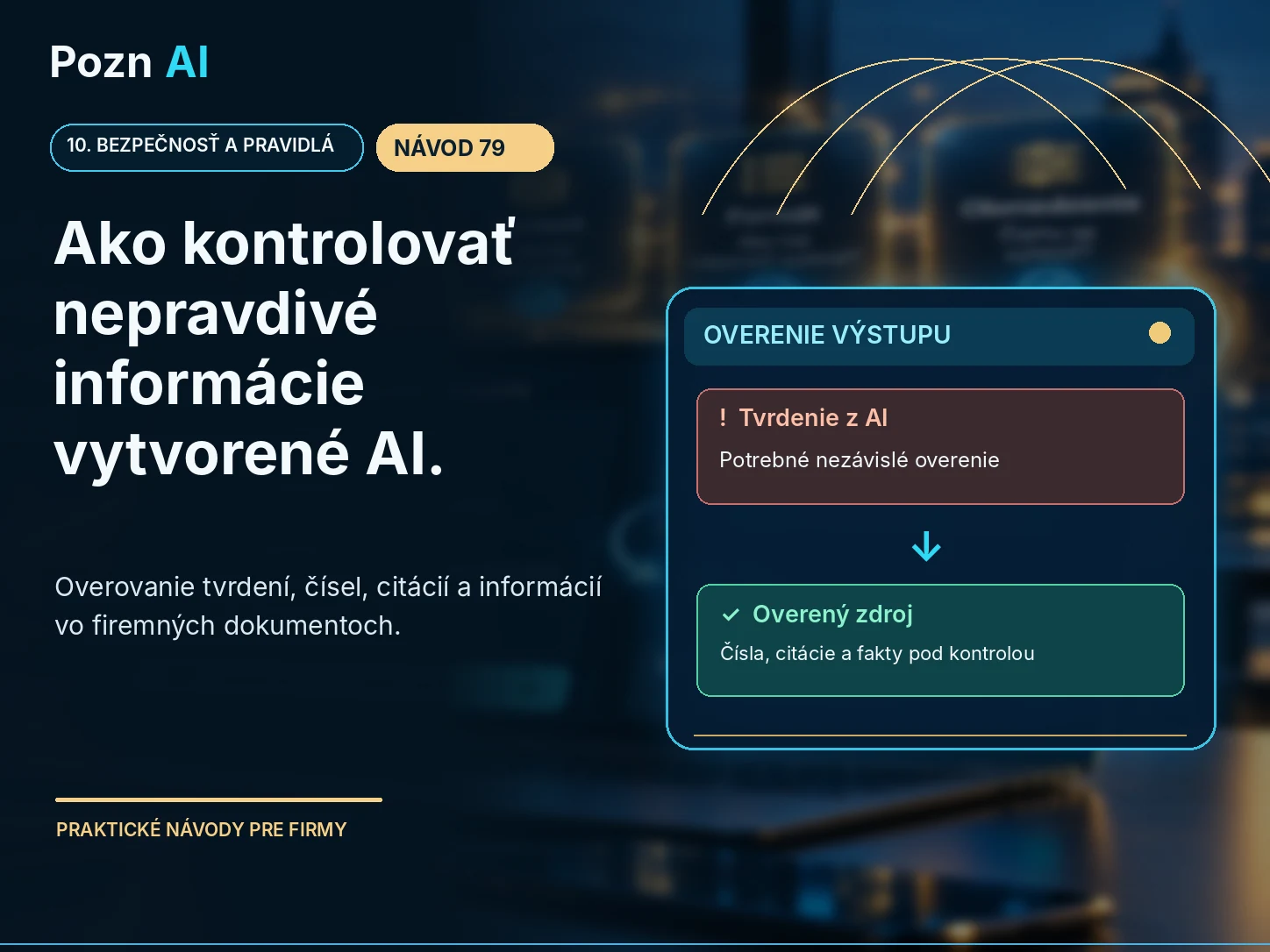 Ako kontrolovať nepravdivé informácie vytvorené AI