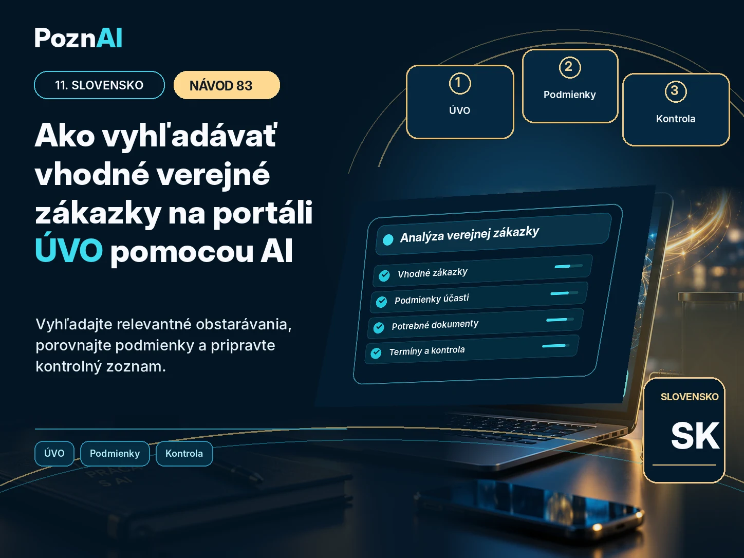 Ako vyhľadávať vhodné verejné zákazky na portáli ÚVO pomocou AI
