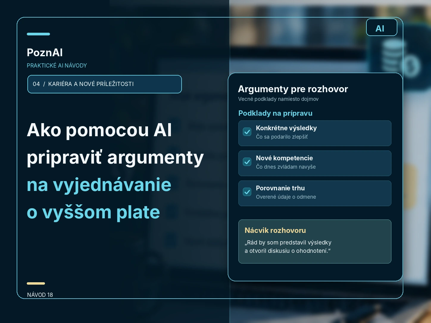Ako pomocou AI pripraviť argumenty na vyjednávanie o vyššom plate
